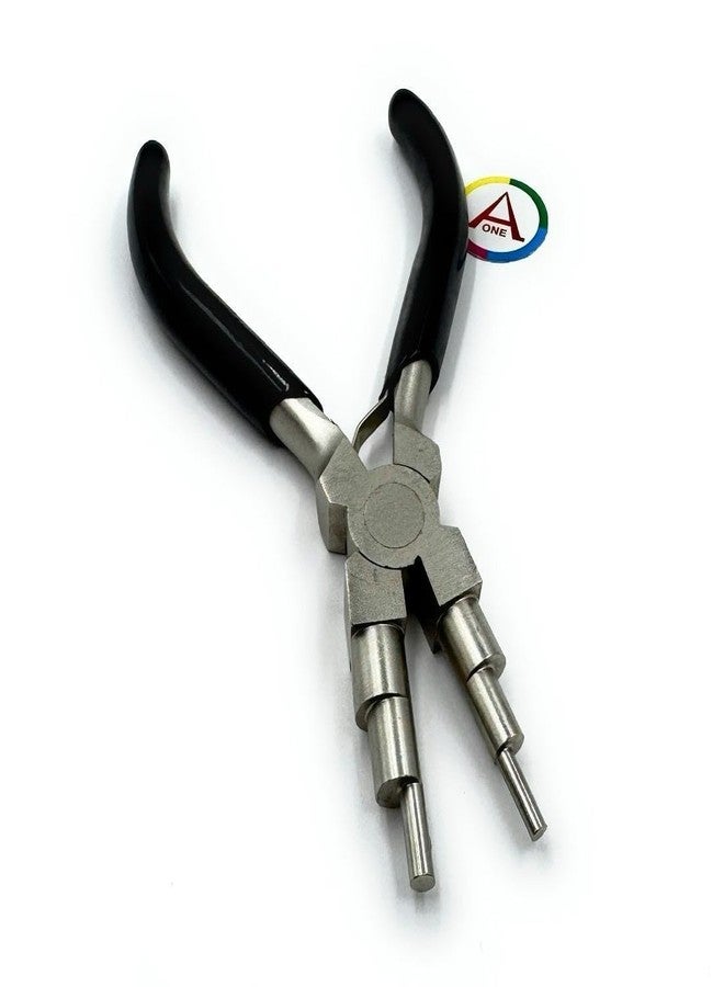 أون كماشة تشكيل حلقات الأسلاك الفولاذية الثقيلة من Aone، 6 في 1، مقاس 3-10 مم، متعددة الاستخدامات لتشكيل حلقات الأسلاك، وحلقات التثبيت، وحلقات الوصل، والخطافات، وصناعة المجوهرات بالخرز، وصناعة النماذج، والأعمال اليدوية والهوايات - Image 1